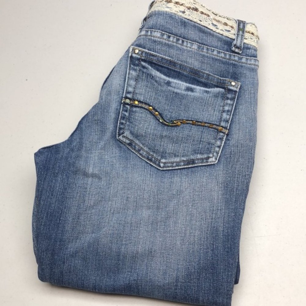 VINTAGE LIQUID X  LOW RISE FLARE BOOT JEANS 3/26x28 😎